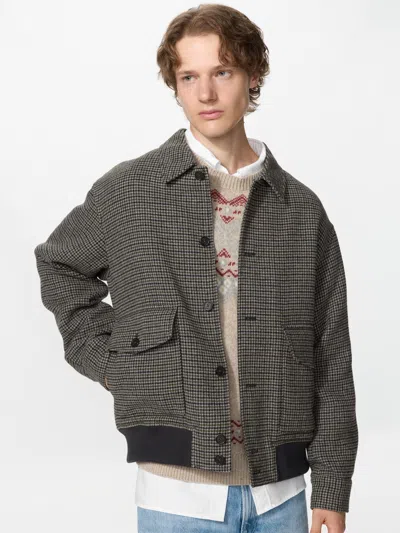 Uniqlo Men's Short Blouson Jacket Pattern, Brown, 2xs In Gray