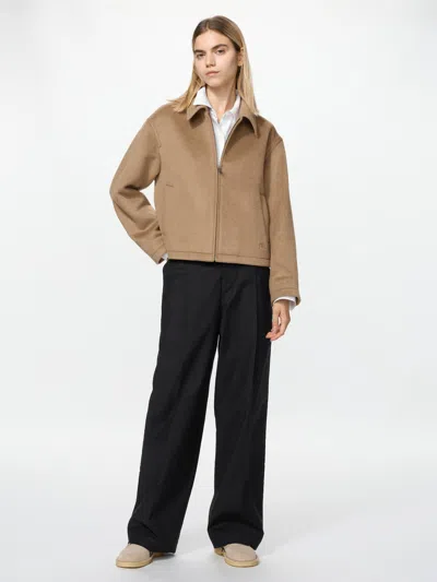 Uniqlo Women's Pleated Chino Pants, Black, 2xs