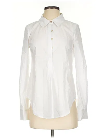 Pre-owned Universal Standard Long Sleeve Blouse In Ivory