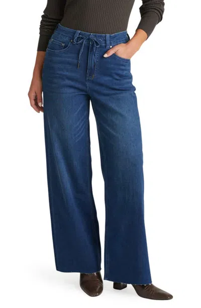 Universal Standard Rhiannon High Waist Drawstring Bootcut Jeans In Blue