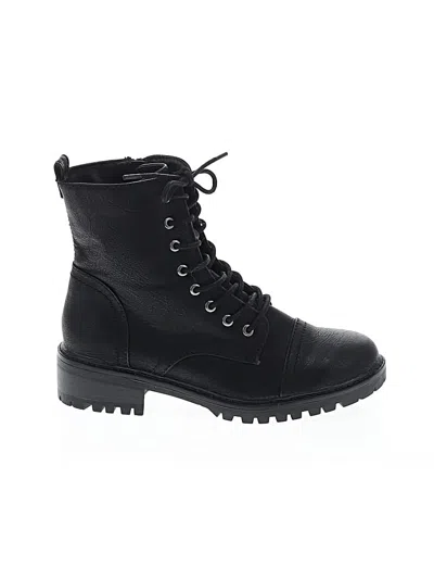 Pre-owned Universal Thread Ankle Boots In Black