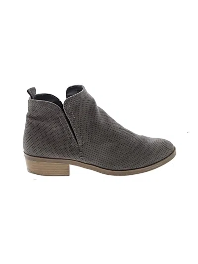 Pre-owned Universal Thread Ankle Boots In Gray