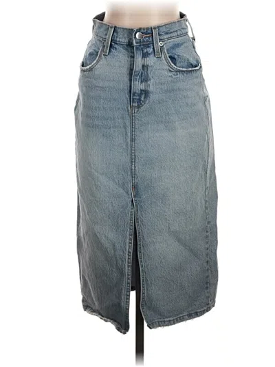 Pre-owned Universal Thread Denim Skirt In Blue