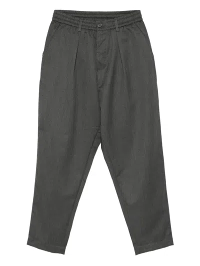 Universal Works Elastic-waist Trousers In Gray