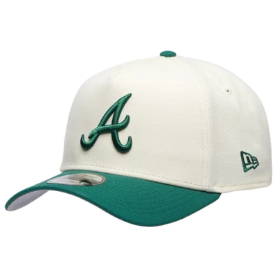 Unknown Atlanta Braves New Era Braves 940 A-frame Cap In Chrome/green
