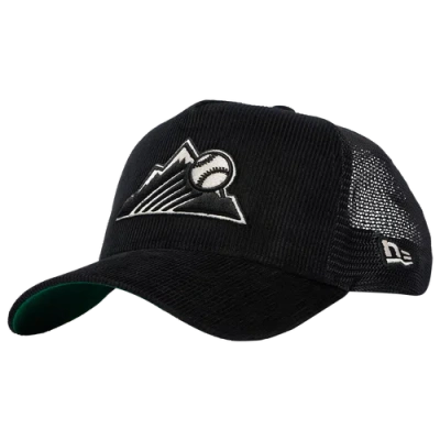 Unknown Colorado Rockies New Era Rockies 940af Cord Cap In Black