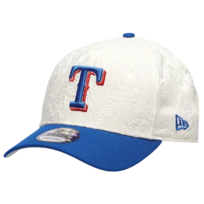 Unknown Texas Rangers New Era Rangers 940af Botanical Cap In White/blue