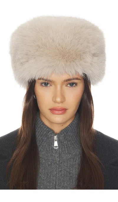 Unreal Fur Natasha Hat In Almond