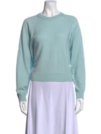 Pre-owned Unsubscribed Cashmere Crew Neck Sweater In Blue