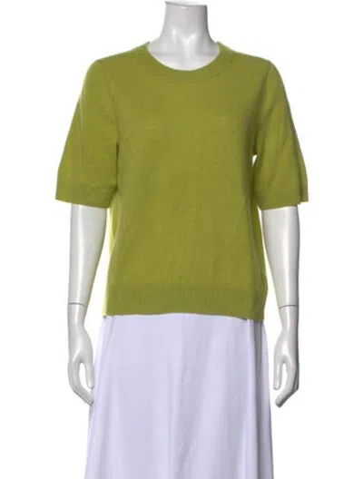 Pre-owned Unsubscribed Cashmere Crew Neck Sweater W/ Tags In Green