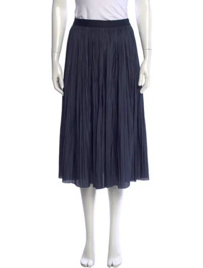 Pre-owned Unsubscribed Midi Length Skirt In Blue