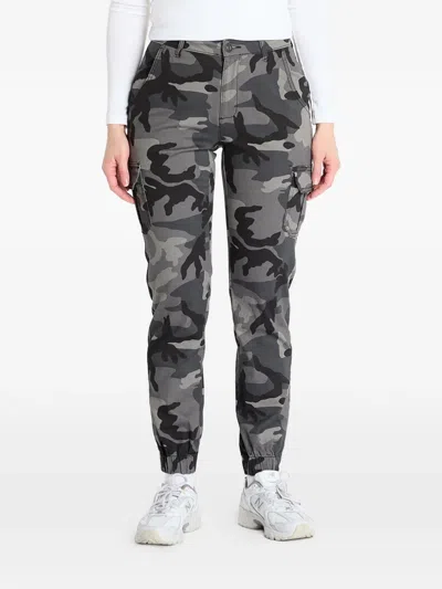 Urban Classics Camouflage-print Cargo Pants In Black