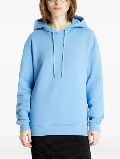 Urban Classics Drawstring-hood Hoodie In Blue