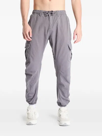 Urban Classics Elasticated-waist Cargo Pants In Gray