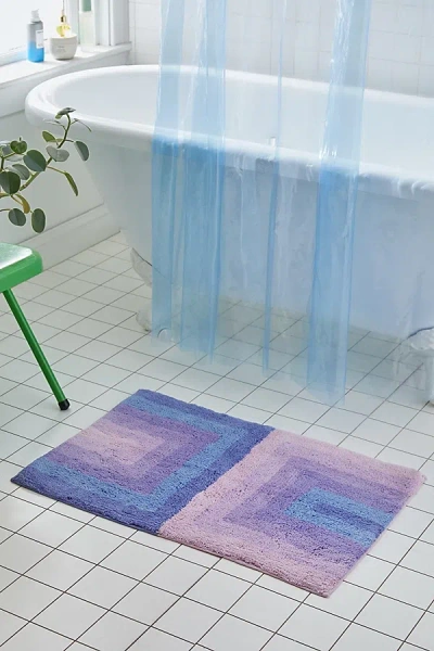 Urban Outfitters Gradient Bath Mat In Blue At