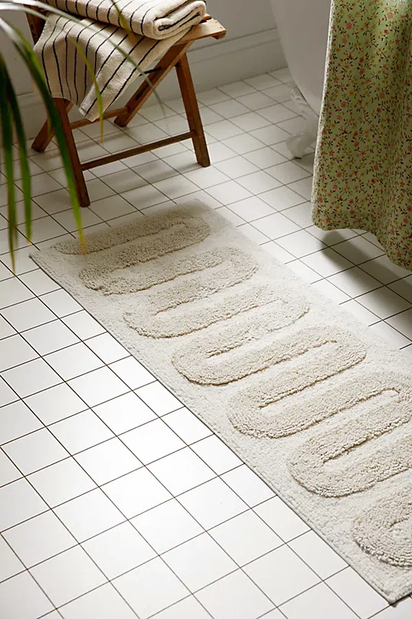 Urban Outfitters Looped Squiggle Bath Mat