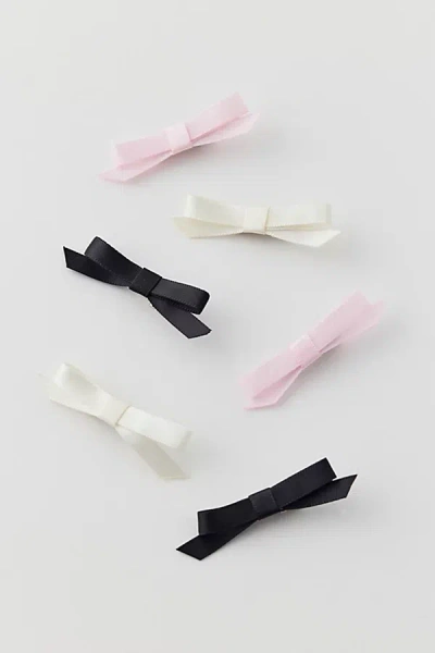 Urban Outfitters Mini Satin Hair Bow Clip Set, Women's At  In Multicolor