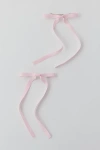 Urban Outfitters Ribbon Hair Bow Barrette Set In Pink, Women's At