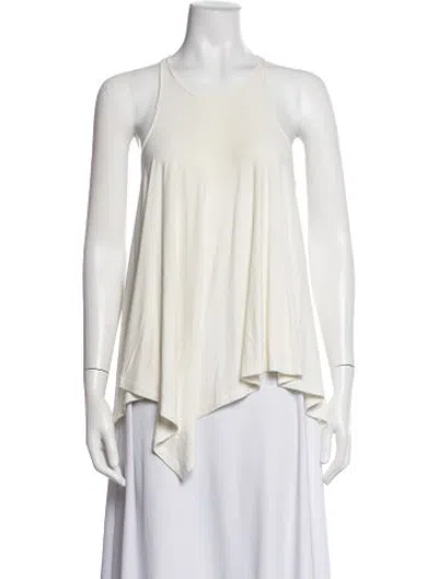 Pre-owned Urban Zen Scoop Neck Sleeveless Top In Neutrals
