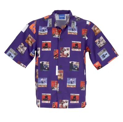 Usual Short Sleeve Men's Shirt Covers Shirt Purple