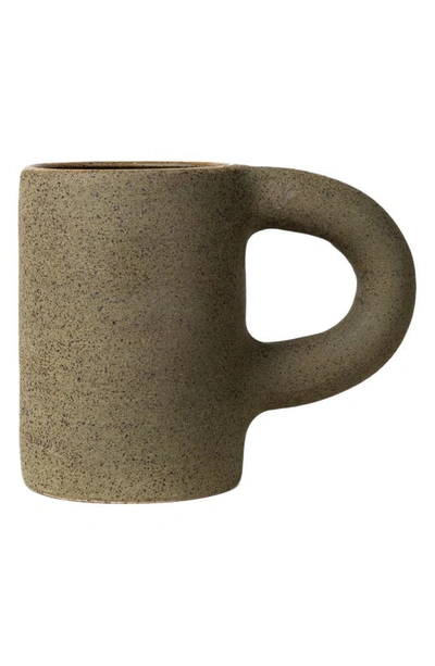 Utility Objects Nagai Stoneware Ceramic Mug In Olive