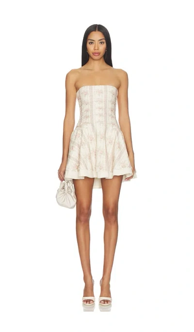 V. Chapman Ellerie Mini Dress In Vintage Victorian Stripe