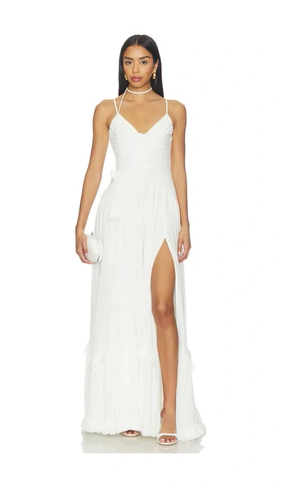 V. Chapman Persephone Maxi Dress In White