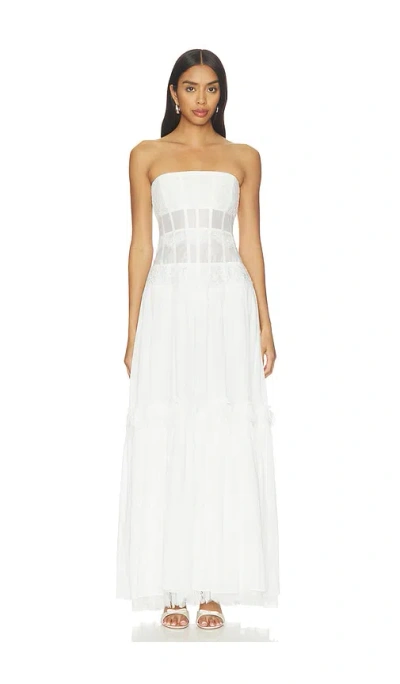 V. Chapman Sloane Maxi Dress In White