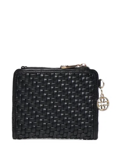 V73 Zelda Woven-design Wallet In Black