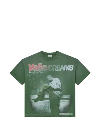 Vale Valley Dreams Print T-shirt In Brown