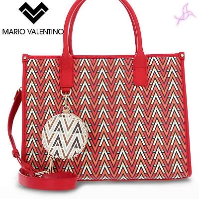 Pre-owned Valentino By Mario Valentino Shopping Bag Valentino By Mario Tonic-vbs69901 Woman Red 128342 Handbag Purse