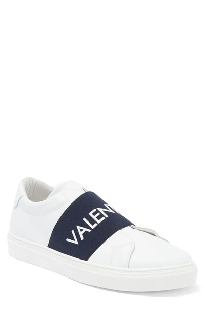 Valentino By Mario Valentino Zeus Sneaker In White Blue