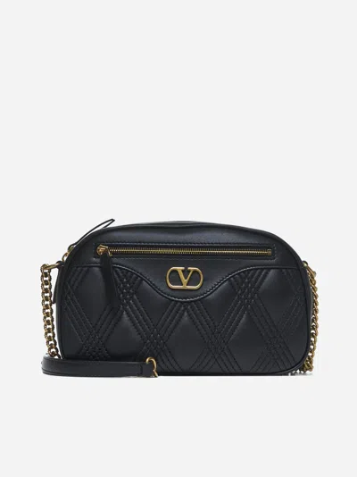 Valentino Garavani Black Quiltie 67 Crossbody Bag