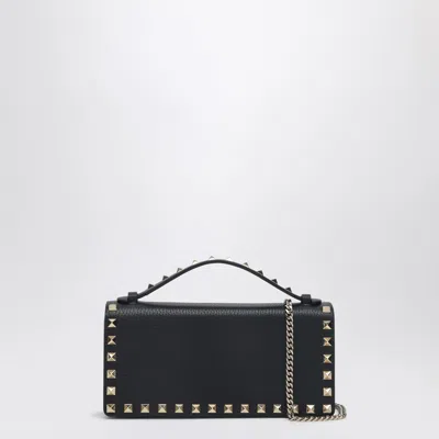 Valentino Garavani | Black Rockstud Chain Wallet