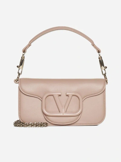 Valentino Garavani Loco' Leather Small Bag In Rose Cannelle