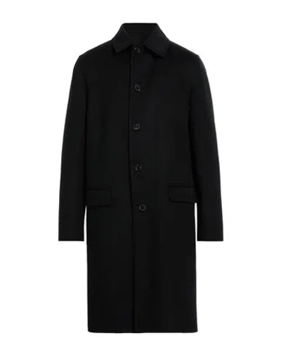 Valentino Garavani Man Coat Black Size 38 Polyester, Elastomultiester, Virgin Wool, Cashmere