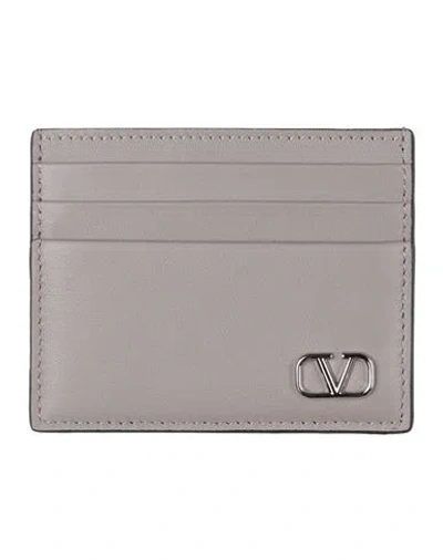 Valentino Garavani Man Document Holder Grey Size - Leather