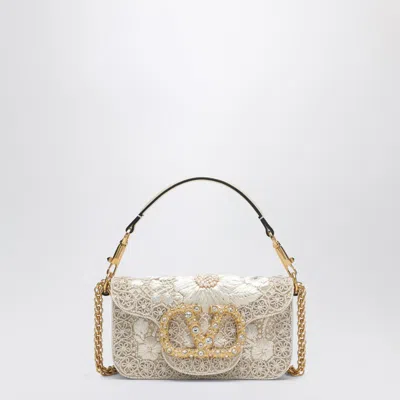 Valentino Garavani Small Locò Bag With Vlogo Signature Jewel In Blue