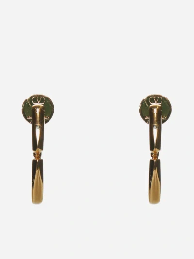 Valentino Garavani Vlogo Moon Earrings In Gold