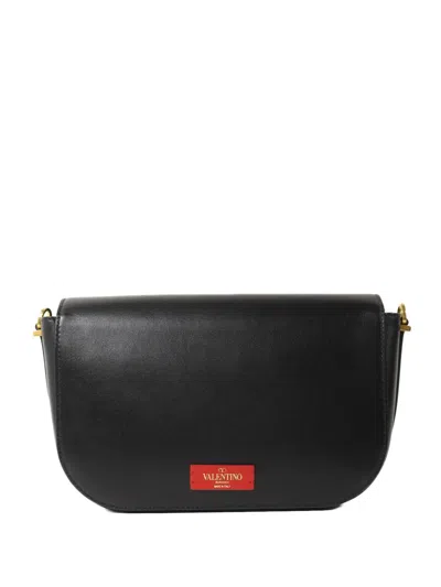 Pre-owned Valentino Garavani Vlogo Shoulder Bag In Black