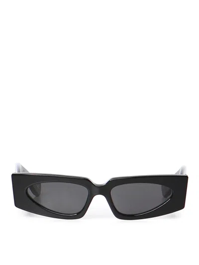 Valentino Geometric Sunglasses With Logo In Black