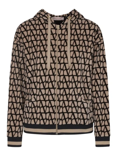 Valentino Toile Iconographe Chenille Sweatshirt In Multi