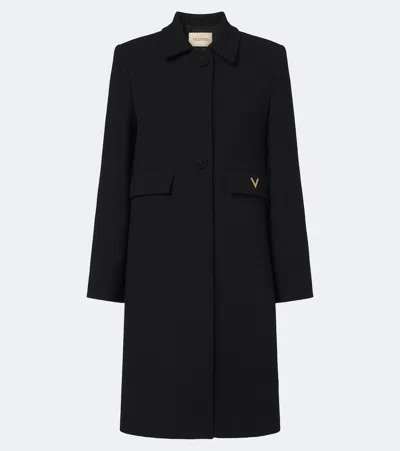 Valentino Verzierter Kaftan Aus Einem Seidengemisch In Black