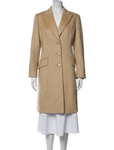 Pre-owned Valentino Vintage 2000's Peacoat In Neutrals