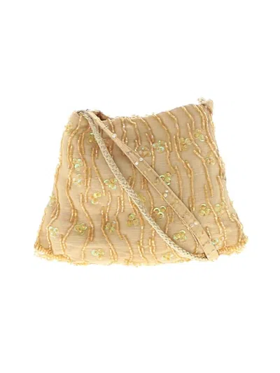 Pre-owned Valerie Stevens Crossbody Bag In Gold