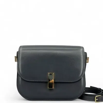 Pre-owned Valextra Calfskin Saddle Bag In Multicolor