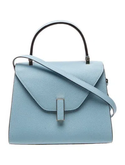 Pre-owned Valextra Leather Shoulder Bag In Blue