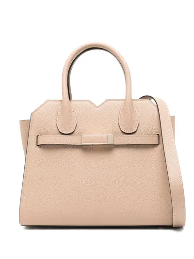 Valextra Mini Milano Tote Bag In Neutrals