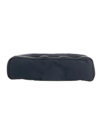 Pre-owned Valextra Nylon Travel Bag. In Blue