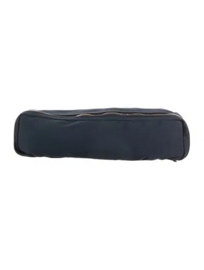 Pre-owned Valextra Nylon Travel Bag. In Blue